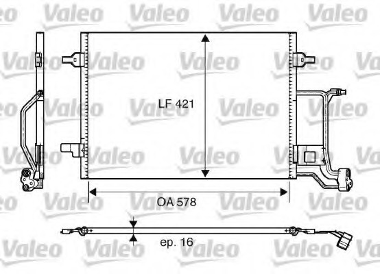 817997 Valeo PHC Радиатор кондиционера 817997 VALEO