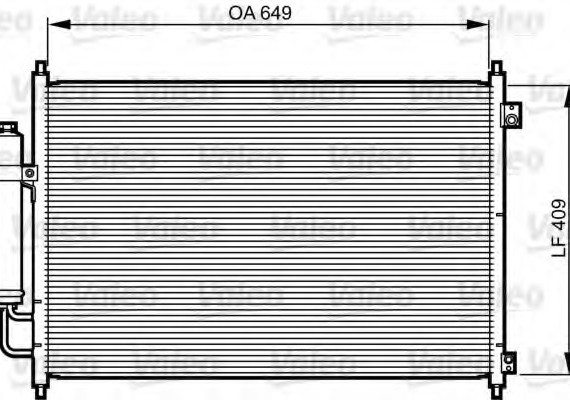 814231 Valeo PHC Радиатор кондиционера 814231 VALEO