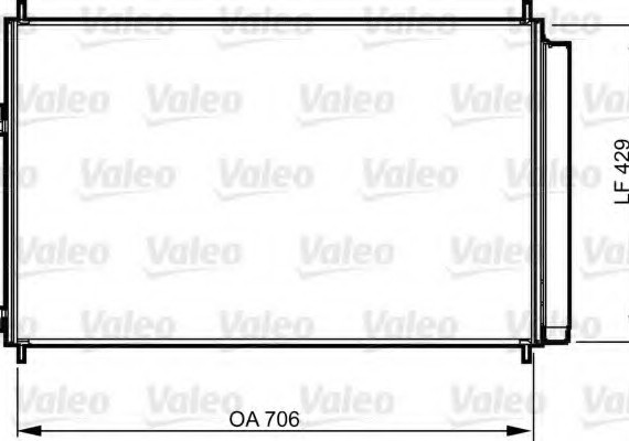 Фото радиатор кондиционера 814204 VALEO 814204 Valeo PHC 814204 Valeo PHC Радиатор кондиционера 814204 VALEO
