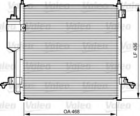 814214 Valeo PHC Радиатор кондиционера 814214 VALEO