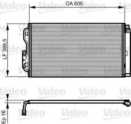 814191 Valeo PHC Радиатор кондиционера 814191 VALEO