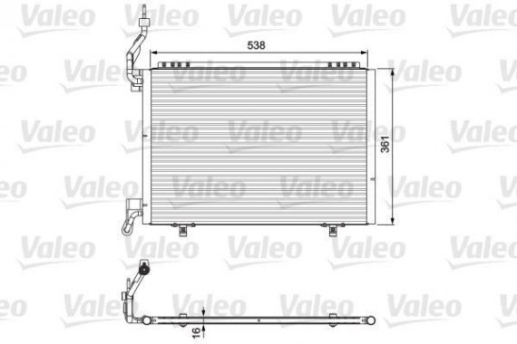 814075 Valeo PHC Радиатор кондиционера 814075 VALEO