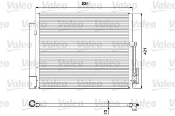 Фото радіатор кондиционера 814382 VALEO 814382 Valeo PHC 814382 Valeo PHC Радіатор кондиционера 814382 VALEO
