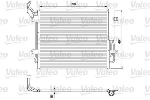 Радіатор кондиционера 814157 VALEO