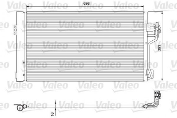 814391 Valeo PHC Радиатор кондиционера 814391 VALEO