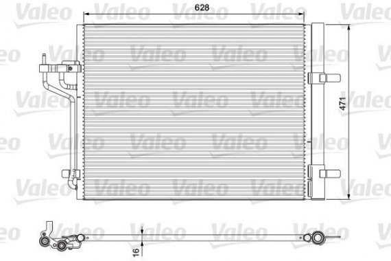 814390 Valeo PHC Радиатор кондиционера 814390 VALEO