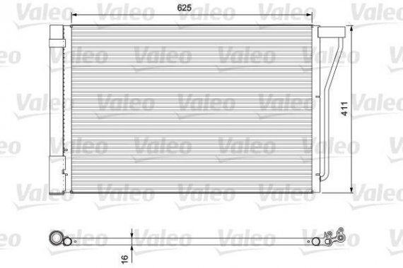 814388 Valeo PHC Радиатор кондиционера 814388 VALEO
