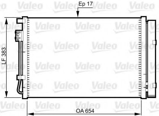 814362 Valeo PHC Радиатор кондиционера 814362 VALEO