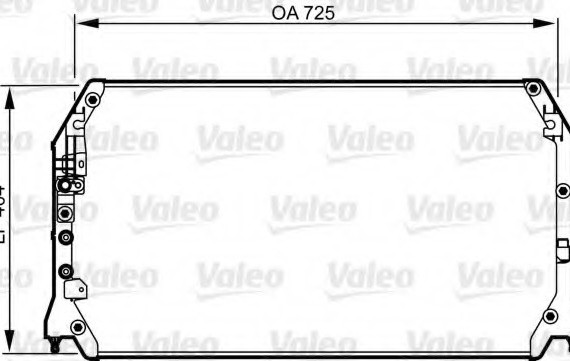 814247 Valeo PHC Радиатор кондиционера 814247 VALEO