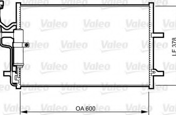 Радіатор кондиционера 814265 VALEO