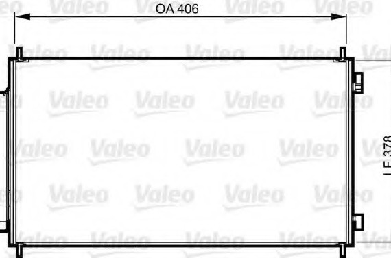 Конденсатор кондиціонера HONDA CR-V (вир-во VALEO)