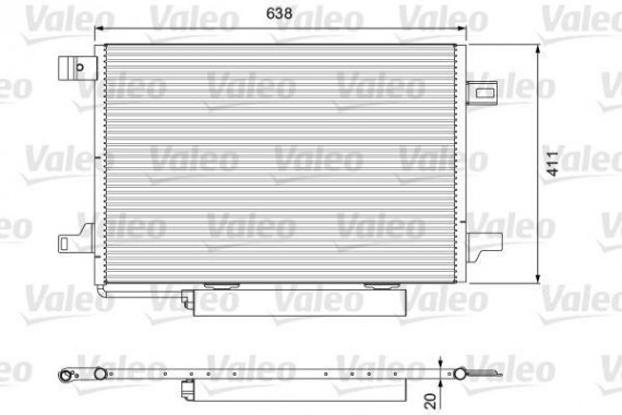 814249 Valeo PHC Радиатор кондиционера 814249 VALEO