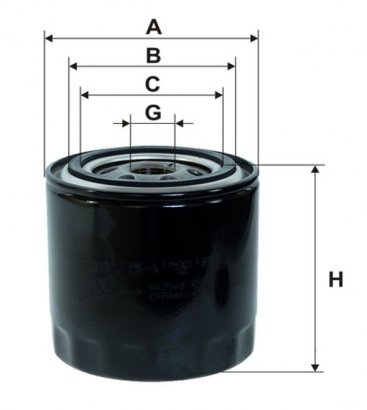 WL7248 WIX-FILTRON Фільтр масляний WL7248 WIX FILTERS