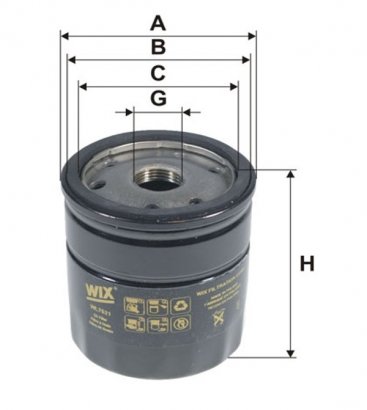 WL7521 WIX-FILTRON Фильтр масляный WL7521 WIX FILTERS