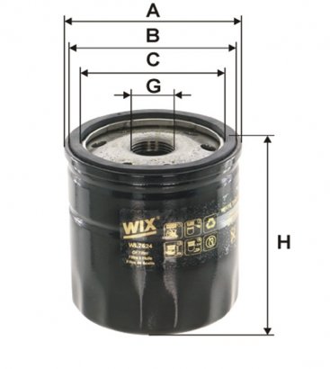 WL7524 WIX-FILTRON Фильтр масляный WL7524 WIX FILTERS