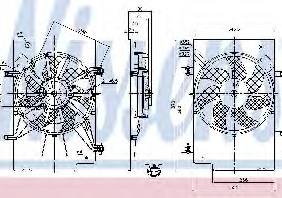 85768 NISSENS (Дания) Вентилятор радиатора 85768 NISSENS