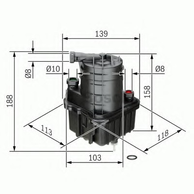 0450907016 BOSCH Фильтр топливный 0450907016 BOSCH