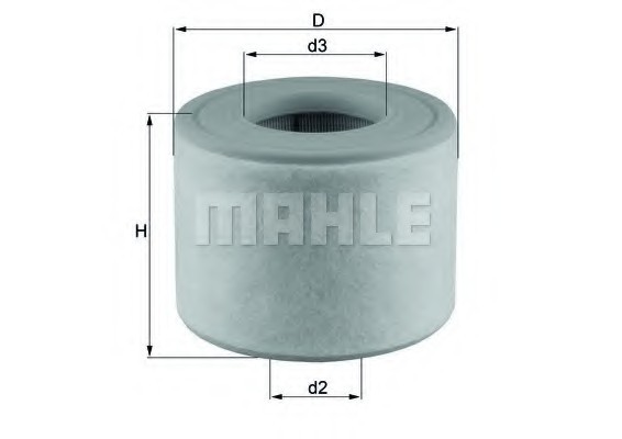 LX 2607/2 MAHLE Фильтр воздушный LX 2607/2 MAHLE