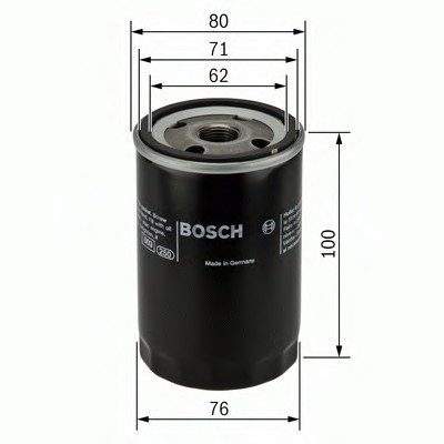 0451103342 BOSCH Фільтр масляний