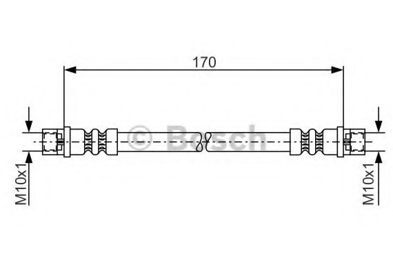 Тормозной шланг 1987476010 BOSCH