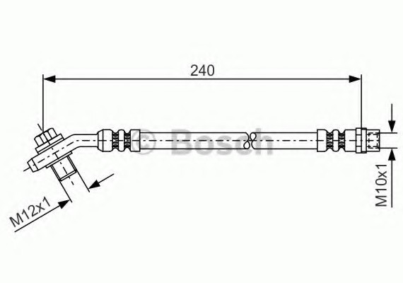 1987476332 BOSCH Тормозной шланг 1987476332 BOSCH