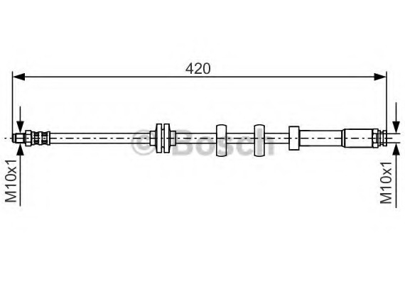 Фото тормозной шланг 1987476637 BOSCH 1987476637 BOSCH 1987476637 BOSCH Тормозной шланг 1987476637 BOSCH