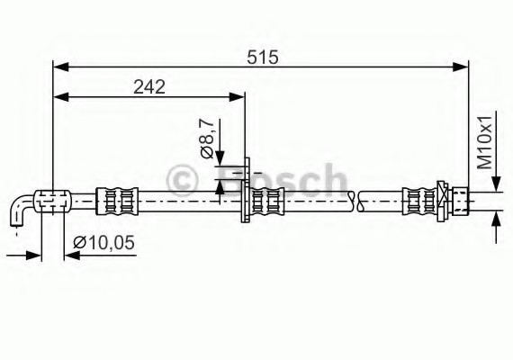 1987476780 BOSCH Тормозной шланг 1987476780 BOSCH