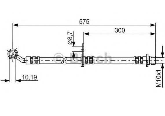 Фото тормозной шланг 1987476987 BOSCH 1987476987 BOSCH 1987476987 BOSCH Тормозной шланг 1987476987 BOSCH