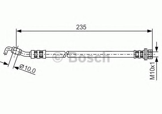 Фото тормозной шланг 1987481177 BOSCH 1987481177 BOSCH 1987481177 BOSCH Тормозной шланг 1987481177 BOSCH