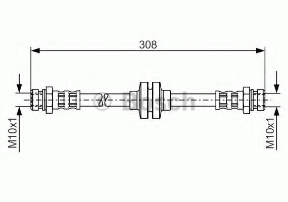 Фото тормозной шланг 1987481185 BOSCH 1987481185 BOSCH 1987481185 BOSCH Тормозной шланг 1987481185 BOSCH