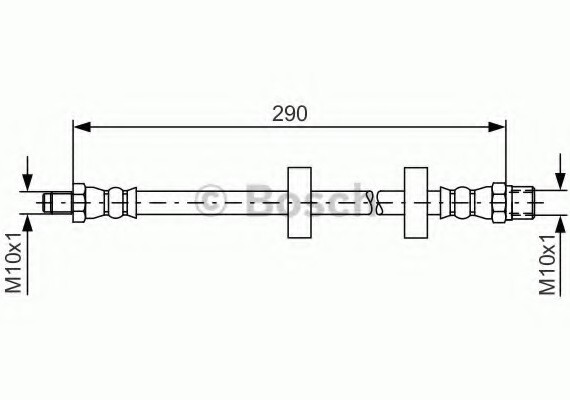 1987476334 BOSCH Тормозной шланг 1987476334 BOSCH