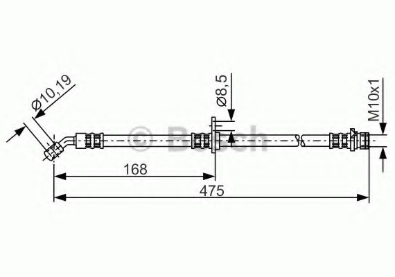 1987481326 BOSCH Тормозной шланг 1987481326 BOSCH