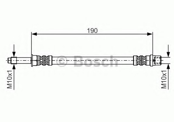 1987476310 BOSCH Гальмівний шланг 1987476310 BOSCH