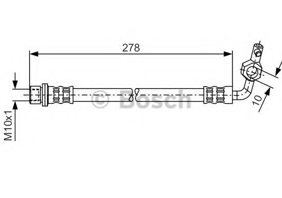 1987476127 BOSCH Тормозной шланг 1987476127 BOSCH