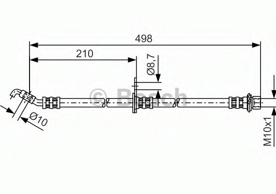 Фото тормозной шланг 1987481380 BOSCH 1987481380 BOSCH 1987481380 BOSCH Тормозной шланг 1987481380 BOSCH