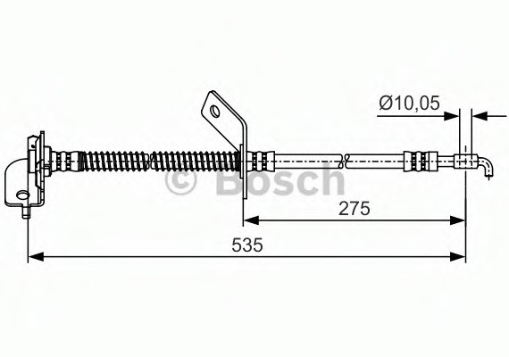 1987481414 BOSCH Гальмівний шланг BOSCH