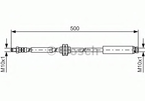1987481452 BOSCH Тормозной шланг 1987481452 BOSCH
