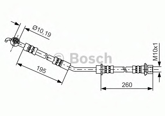 Фото тормозной шланг 1987481407 BOSCH 1987481407 BOSCH 1987481407 BOSCH Тормозной шланг 1987481407 BOSCH
