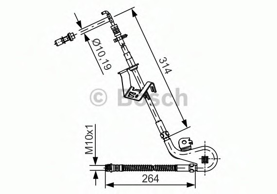 1987481427 BOSCH Тормозной шланг 1987481427 BOSCH