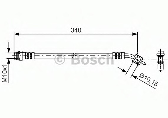 Фото тормозной шланг 1987481424 BOSCH 1987481424 BOSCH 1987481424 BOSCH Тормозной шланг 1987481424 BOSCH