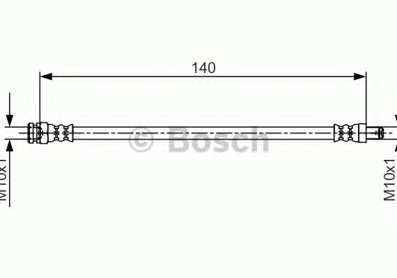 1987481706 BOSCH Тормозной шланг 1987481706 BOSCH
