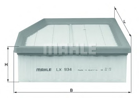 LX 934 MAHLE Фільтр забору повітря