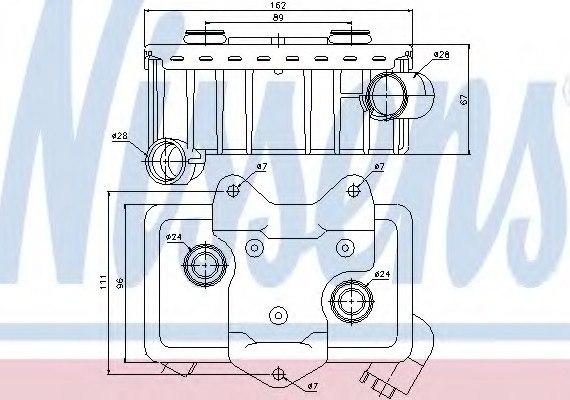 90582 NISSENS (Дания) Масляный Радіатор 90582 NISSENS
