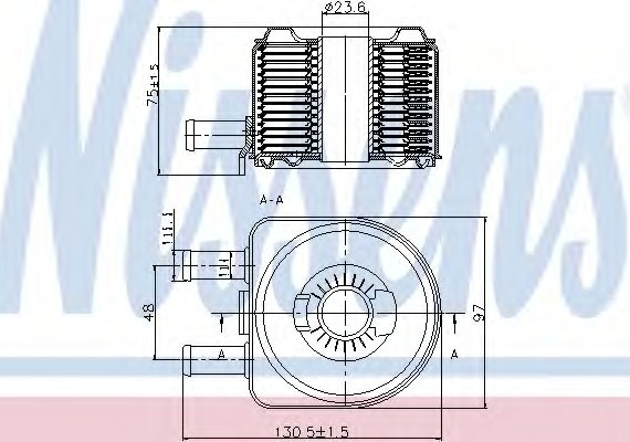 90603 NISSENS (Дания) Масляный радиатор 90603 NISSENS