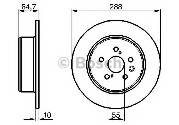Фото тормозной диск 0986479243 BOSCH 0986479243 BOSCH 0986479243 BOSCH Тормозной диск 0986479243 BOSCH