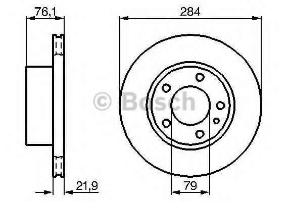 0986478043 BOSCH Тормозной диск 0986478043 BOSCH