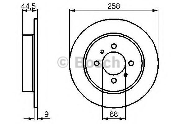 0986478836 BOSCH Тормозной диск 0986478836 BOSCH