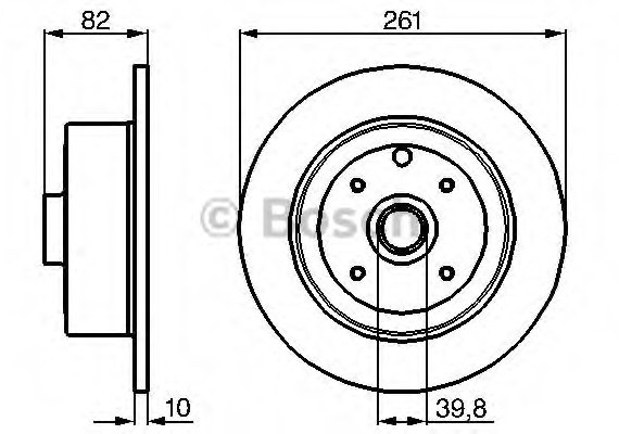 0986478328 BOSCH Тормозной диск 0986478328 BOSCH