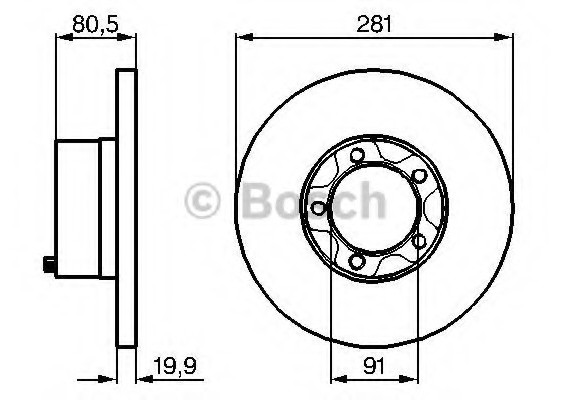 0986478138 BOSCH Тормозной диск 0986478138 BOSCH