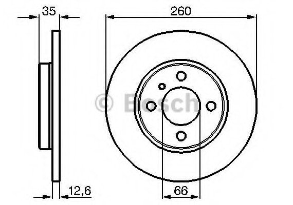 0986478029 BOSCH Тормозной диск 0986478029 BOSCH